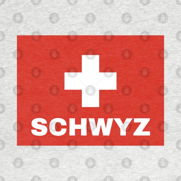 Schwyz City in Swiss Flag by aybe7elf